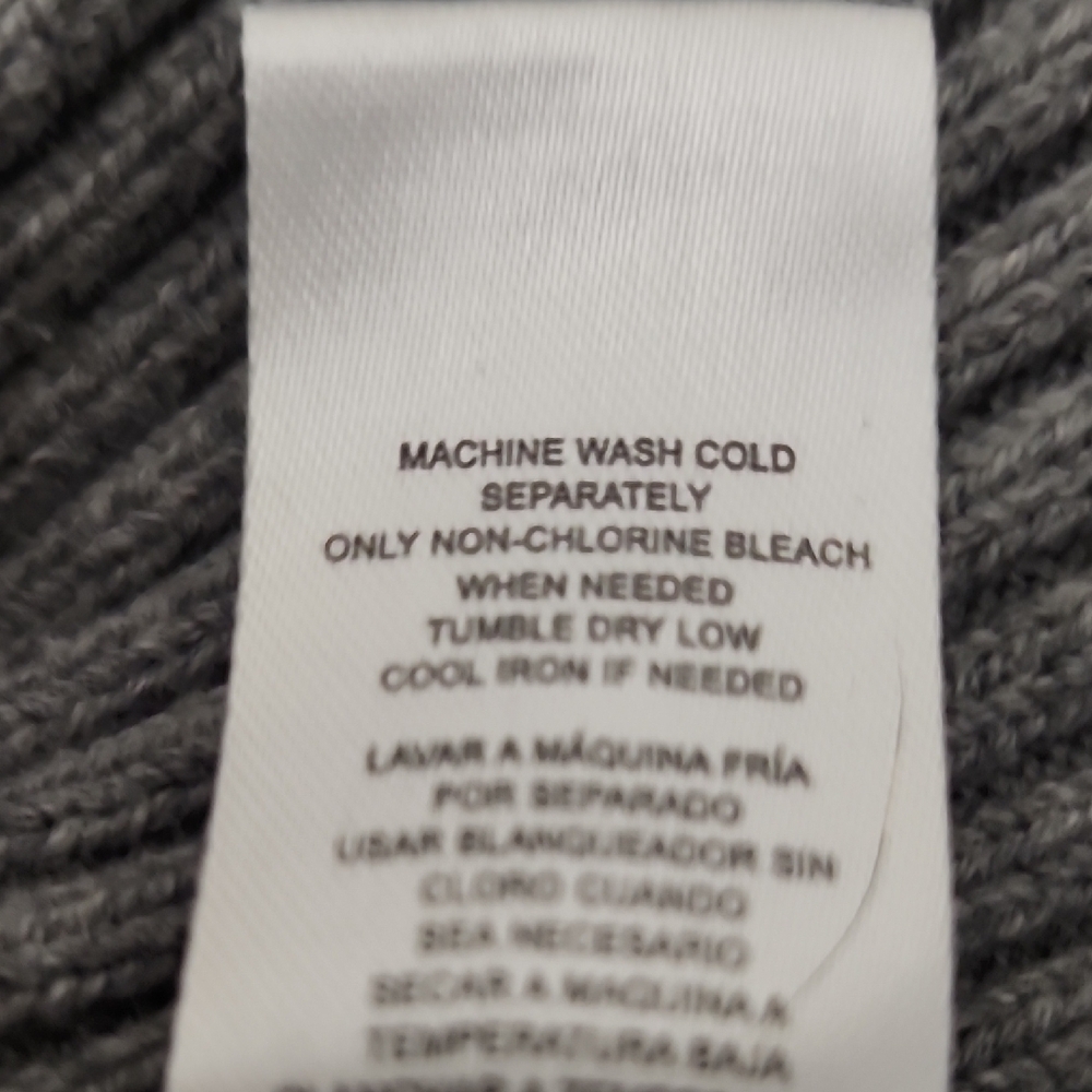 Weatherproof Gray Nordic Pattern Zip-Up Sweater - Picture 7 of 7